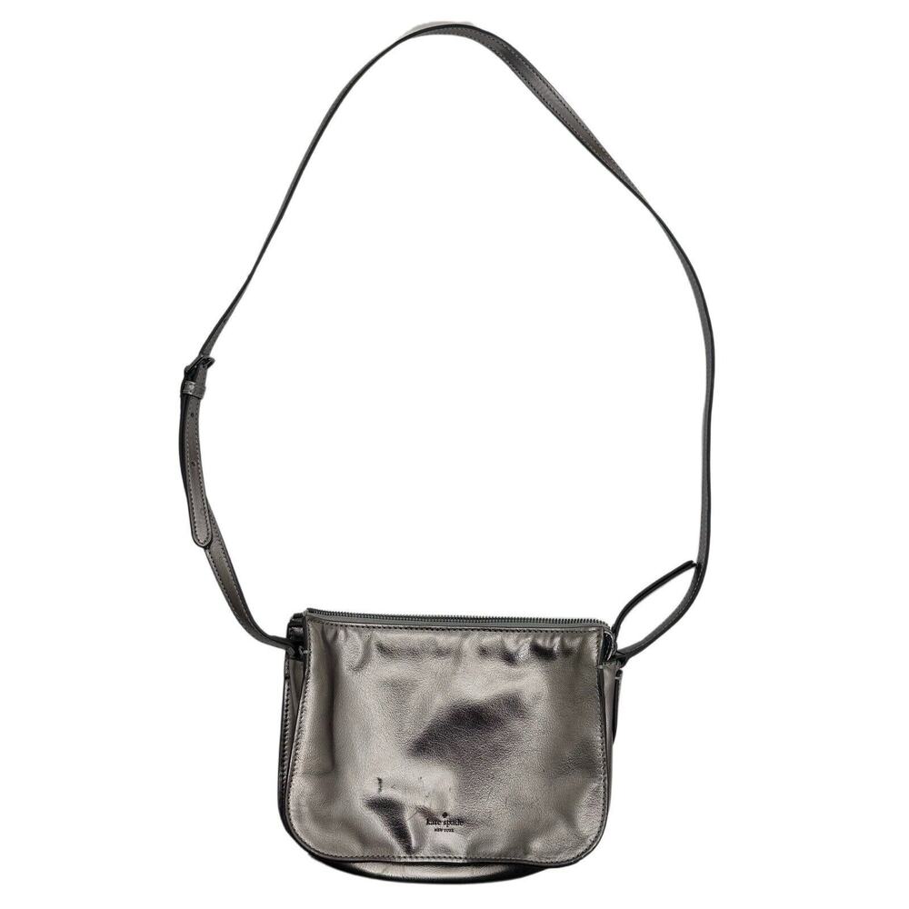 Kate Spade Silver Metallic Evening Bag Crossbody